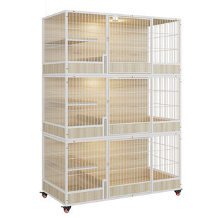 繁育猫笼实木多层组合猫笼子猫舍寄养繁殖用笼猫柜防水自由大空间