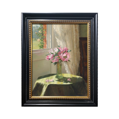 可可小众花卉静物复刻油画