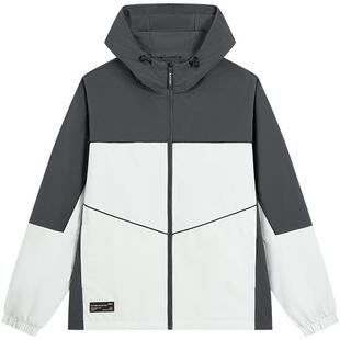 【王鹤棣同款】特步外套男士秋冬新款男装梭织百搭运动服休闲夹克