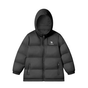 小骆驼儿童羽绒服轻薄款冬2025新款女童保暖面包服连帽男童外套潮