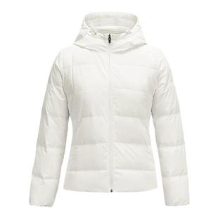 Skechers斯凯奇梭织短款连帽羽绒服男女款轻盈防泼水外套P424W130