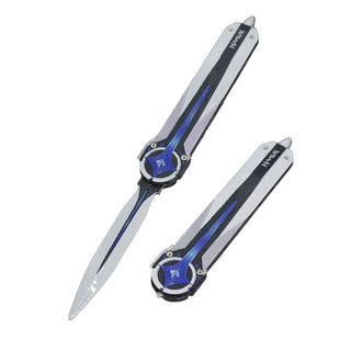 北极星三角洲刀弹簧弹射模型可伸缩金属玩具影锋怜悯之刃赤枭爪刀