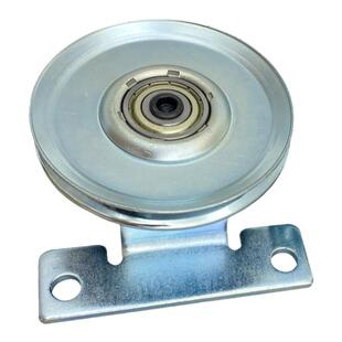 电梯配件三菱161定滑轮组件90直径老款钢丝绳轮镀白锌铁轮