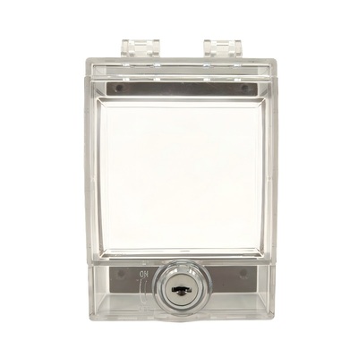 86型120型空调控制面板保护罩墙壁开关防误触粘贴式透明上锁罩