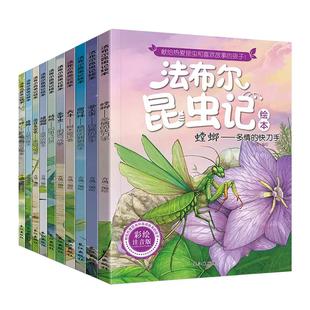法布尔昆虫记正版包邮 全10册注音版小学生阅读书籍一二三年级课外书阅读  幼儿绘本7-8-9-12岁儿童文学读物宝宝故事书3-6周岁图书