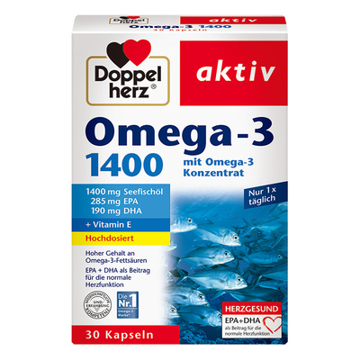 德国双心鱼油omega3呵护心脑血管
