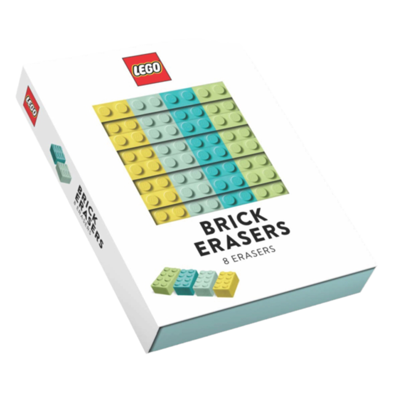 现货【外图原版】LEGO 乐高 积木 砖橡皮擦 趣味礼品 英文原版 LEGO Brick Erasers