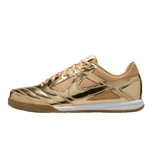 NIKE耐克男鞋春秋新款GATO LV8金色复古足球薄底鞋板鞋IB3566-700