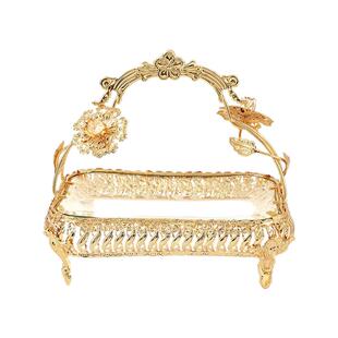 欧式大号水果盘轻奢干果盘酒店大堂KTV包厢专用零食盘茶几摆件