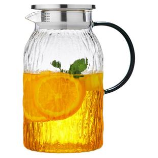 冷水壶玻璃耐高温加厚大容量新款家用客厅高硼硅储水瓶凉白开茶壶