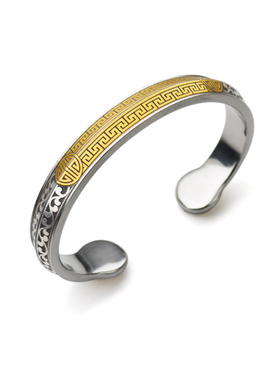 巴赫工作室古法铁翦金工艺手镯