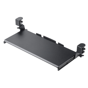 日本SANWA电脑键盘鼠标架免打孔抽屉支撑托桌下支架延长板L型桌面