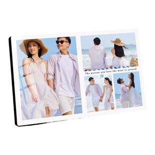 四宫格定制洗照片相片打印冲印做成水晶情侣纪念相框摆件画框摆台