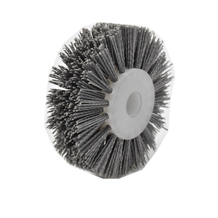 平型磨料丝轮打磨抛光刷砂轮机用毛刷轮角磨机用刷辊孔径16/22/25