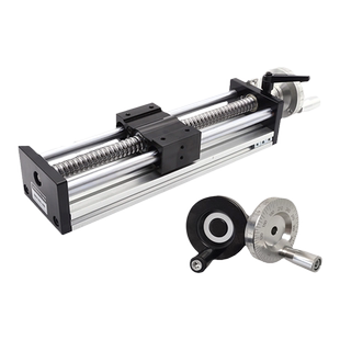 海杰嘉创滑台模组手摇手动款EBH精密滚珠丝杆十字直线导轨升降台