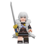 中国原创积木白老板兽形MK系列人仔diy网红拼装玩具小模型摆件