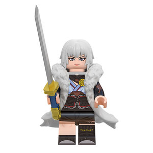 中国原创积木白老板兽形MK系列人仔diy网红拼装玩具小模型摆件