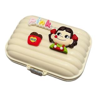 便携分装药盒迷你密封防潮一周七天随身携带小药片多格可爱收纳盒