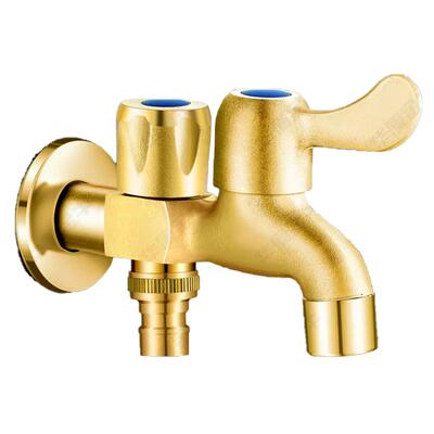 全铜加厚洗衣机水龙头家用快开4