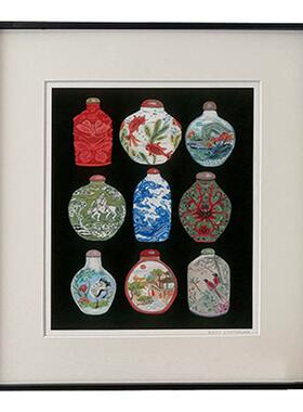 客厅书房卧室可爱水彩装饰画