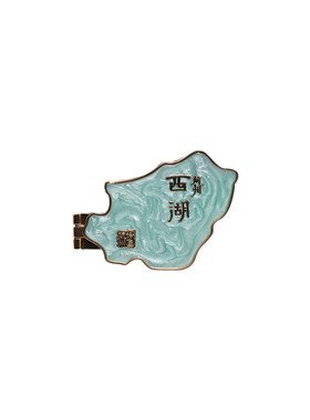 【正版】中国美术学院文创杭州西湖金属冰箱贴城市旅游纪念品礼物