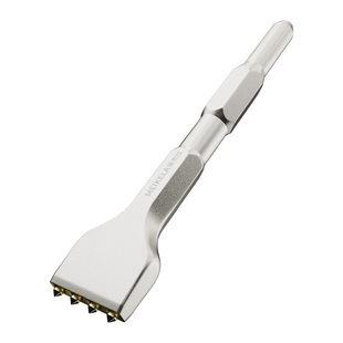 合金花锤头电锤方柄小电镐六角加长凿毛锤头混凝土石材荔枝面凿毛