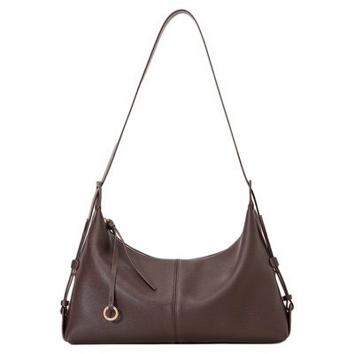 unifine川行头层牛皮饺子包