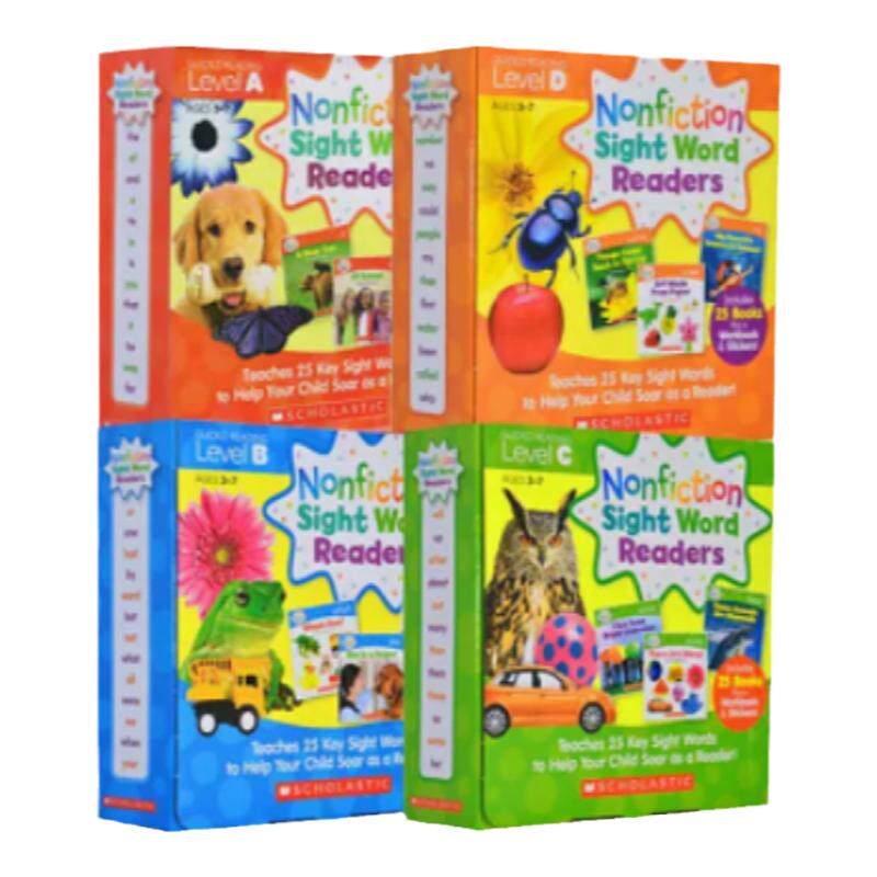 学乐高频词 Scholastic 学乐英文入门关键字词 Nonfiction Sight Word Readers AB