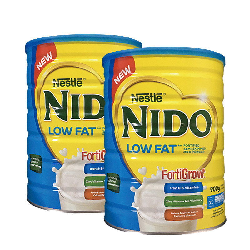 【有效期至23年9月1日】雀巢荷兰进口nido低脂高蛋白牛奶粉900g*2