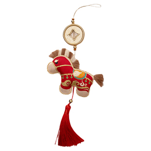 新年装饰小马挂件马年挂饰马上有钱创意喜庆门挂过年春节氛围布置