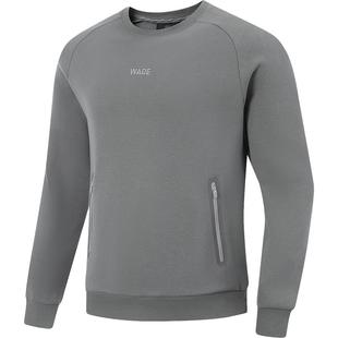 李宁航天动态保暖卫衣男官方新款韦德长袖圆领宽松冬季针织运动服