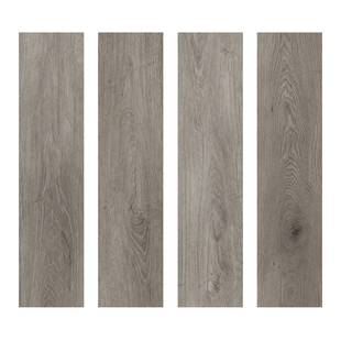 龙叶WPC04灰色石晶SPC石塑木地板新型防水室内家用锁扣卡扣式10mm