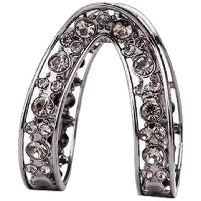 高马尾V型抓夹固定神器后脑勺丸子头发夹高级感水钻夹子头饰女