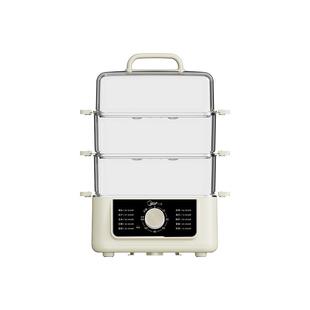 美的电蒸锅多功能家用蒸煮一体锅蒸箱多层大容量方形三层2026新款