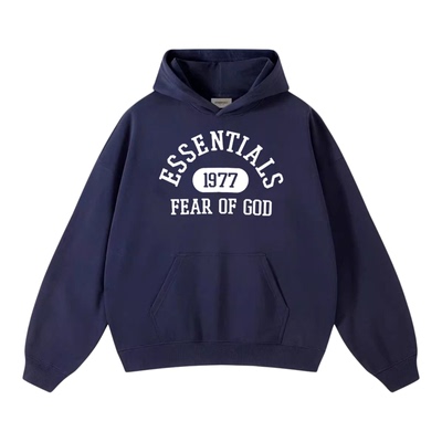 ESSENTIALS美式1977潮牌FOG宽松情侣加绒加厚连帽衫卫衣外套男女