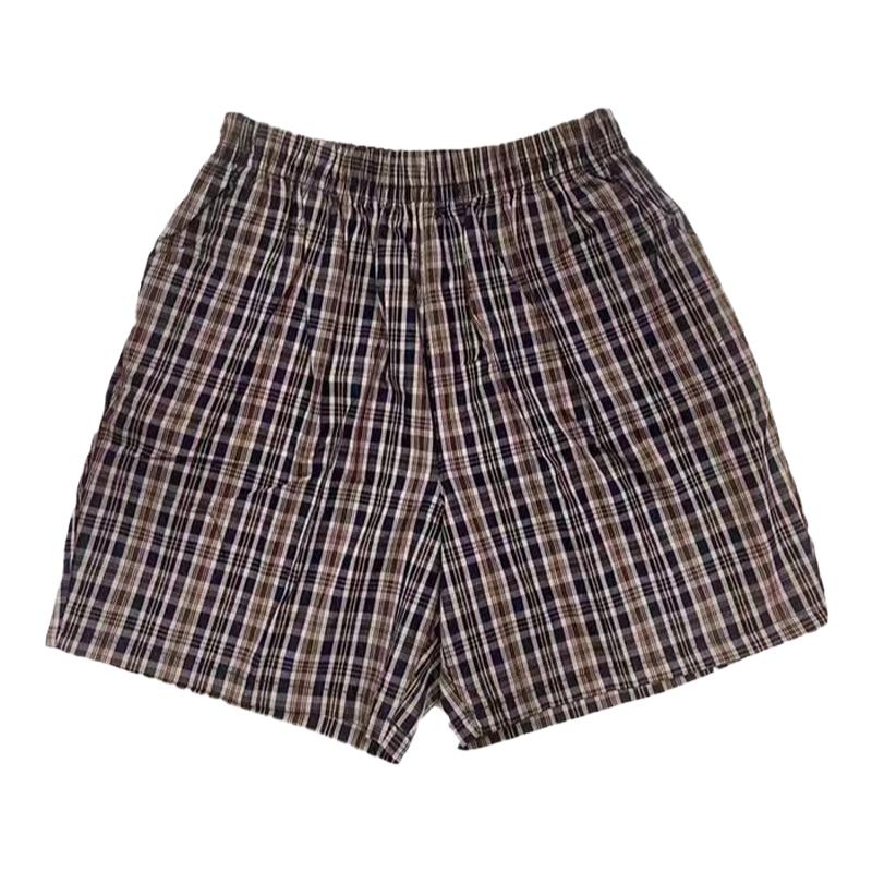 深圳市小学生校服礼服夏季夏装统一礼服裤子全松紧男生款格子短裤
