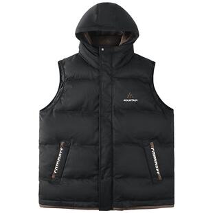 【防水棉马甲】奕时代胖男童连帽马甲中大童棉衣无袖外套大码童装