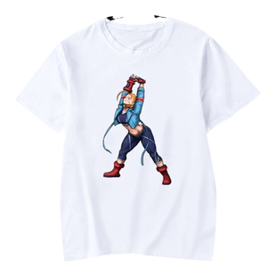 街头霸王6游戏桑吉尔夫嘉米街霸6短袖T恤衫男女纯棉半袖体恤衣服
