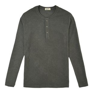 秋冬男士修身欧美简约保暖加厚加绒长袖内搭上衣德绒亨利衫打底衫