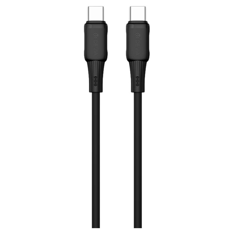 迪沃DEVIA亲肤系列C to Type-C PD60W液态硅胶数据线1.2米快充15充电线适用苹果iPhone16/17Pro