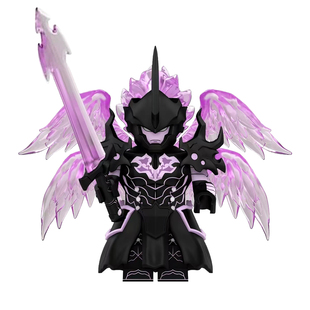 第三方动漫积木我独自升级猎魔人程肖宇贝尔尖牙人仔拼装模型玩具