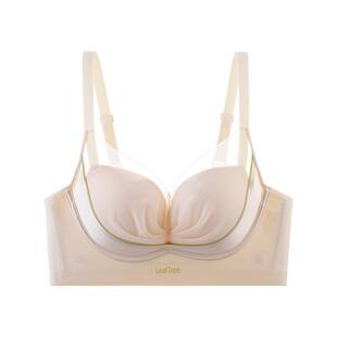 丝洛芬无痕乳胶杯木瓜蛋白酶无钢圈文胸ABC通杯调整型聚拢薄内衣