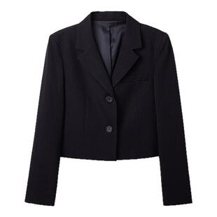 SPAO韩国同款25年春秋商务气质女士短款西装外套