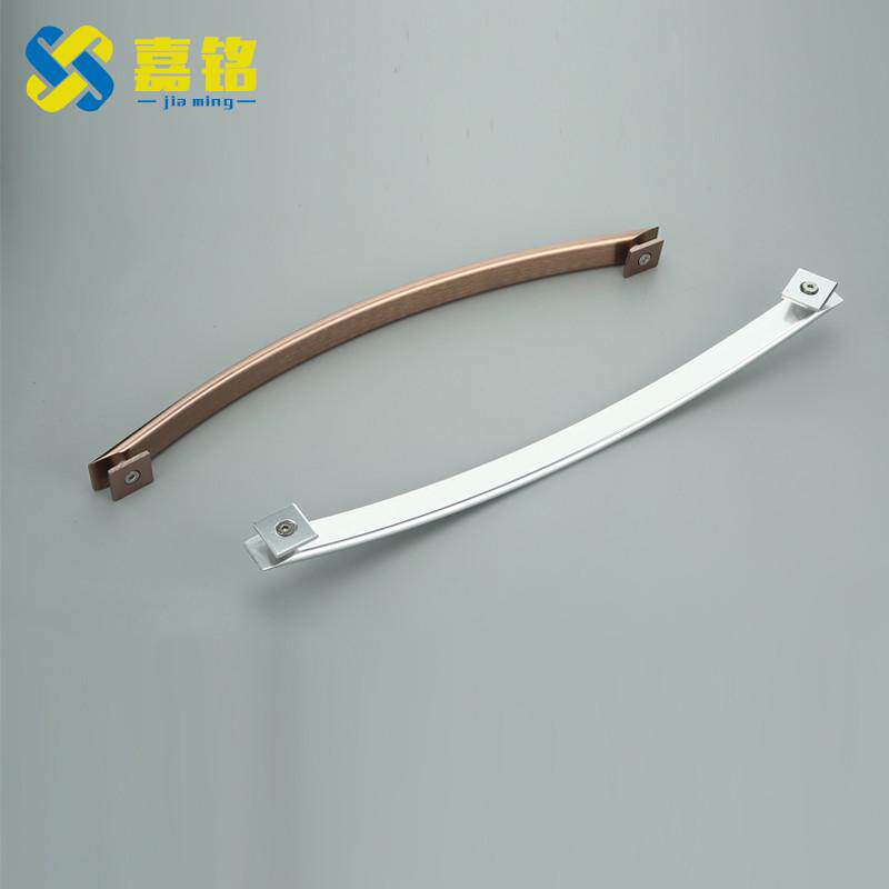 简约欧式实心太空铝拉手淋浴房玻璃移门拉手浴室门把手孔距440MM