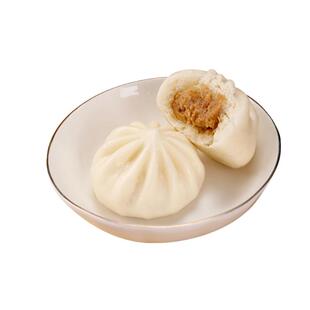 【连福记】2斤鲜肉蒸煎小笼包约52个加热即食早餐酱肉包速冻食品