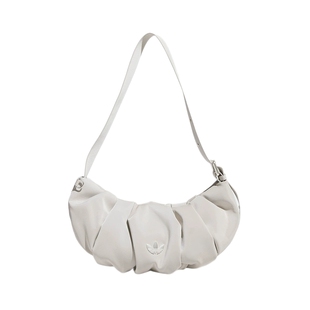 adidas阿迪达斯三叶草云朵包羊角包秋女褶皱单肩挎包KC1420