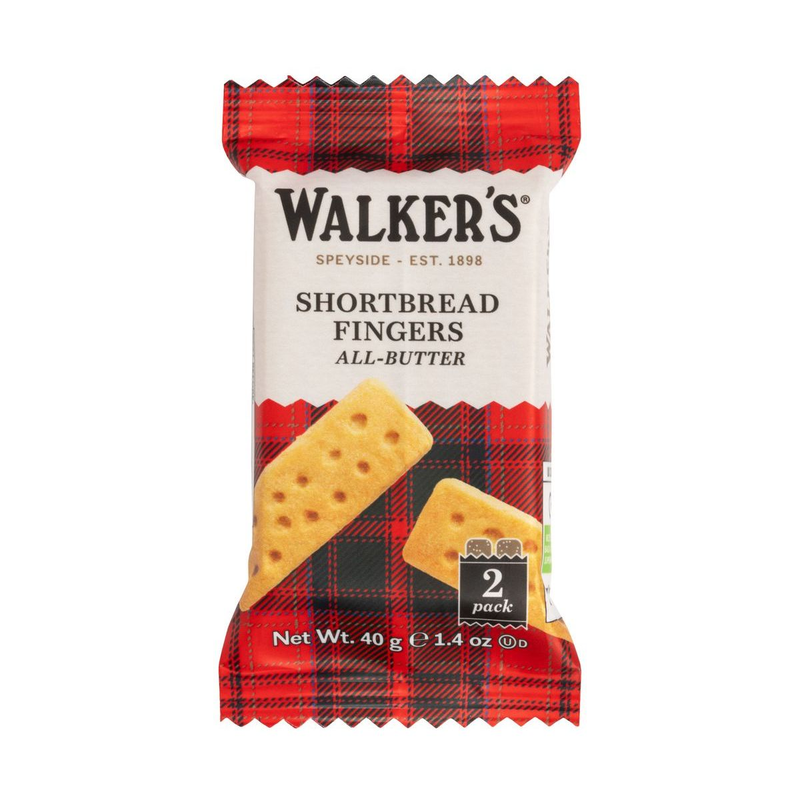 WALKERS 原盒苏格兰牛油手指条松饼家庭装办公室休闲进口威化960g