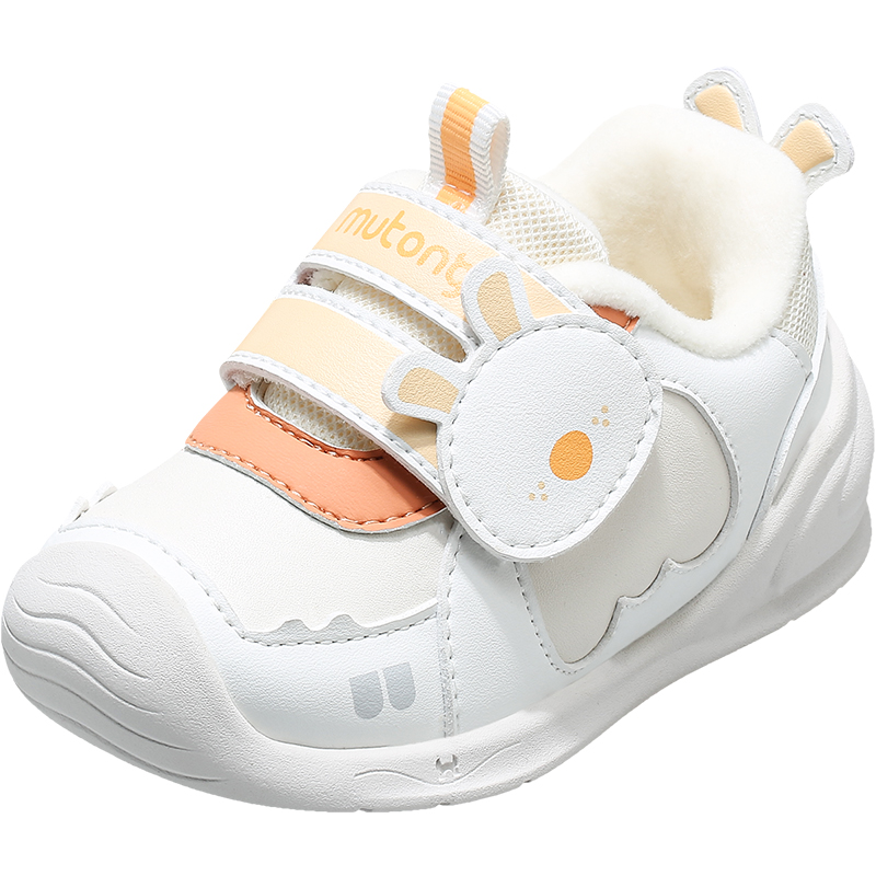 牧童稳护鞋宝宝学步鞋女童鞋秋冬卡通软底防滑加绒保暖婴儿鞋男童