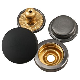 羽绒服按扣免缝钉扣衣服外套扣子按压式纽扣暗扣子母扣金属四合扣