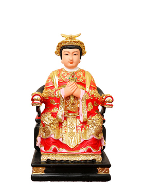 新款泰山奶奶神像碧霞元君神像彩绘泰山娘娘神像摆件供奉泰山老母